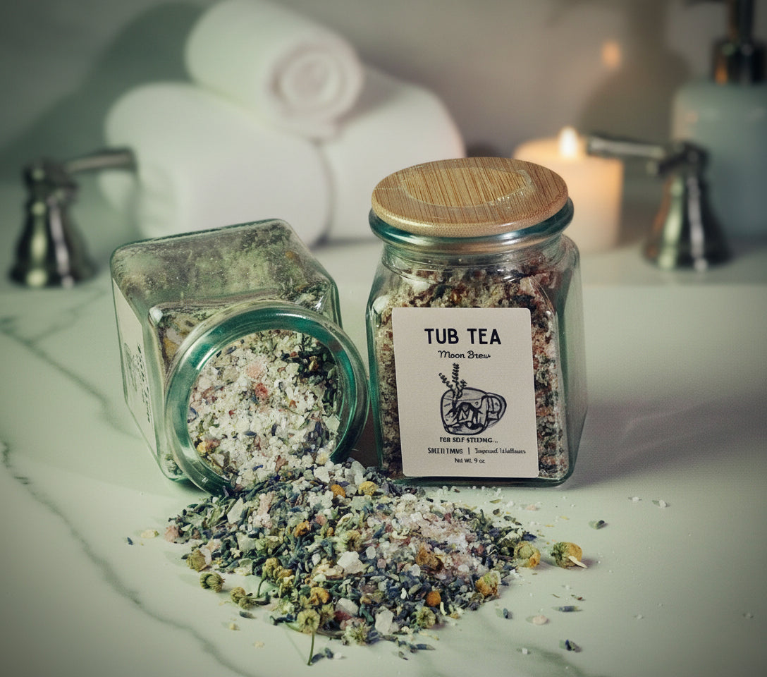 "moon brew" 10 oz tub tea