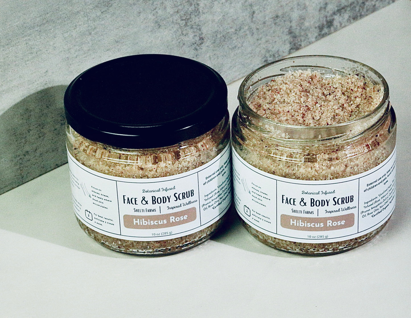 "hibiscus rose" face & body scrub