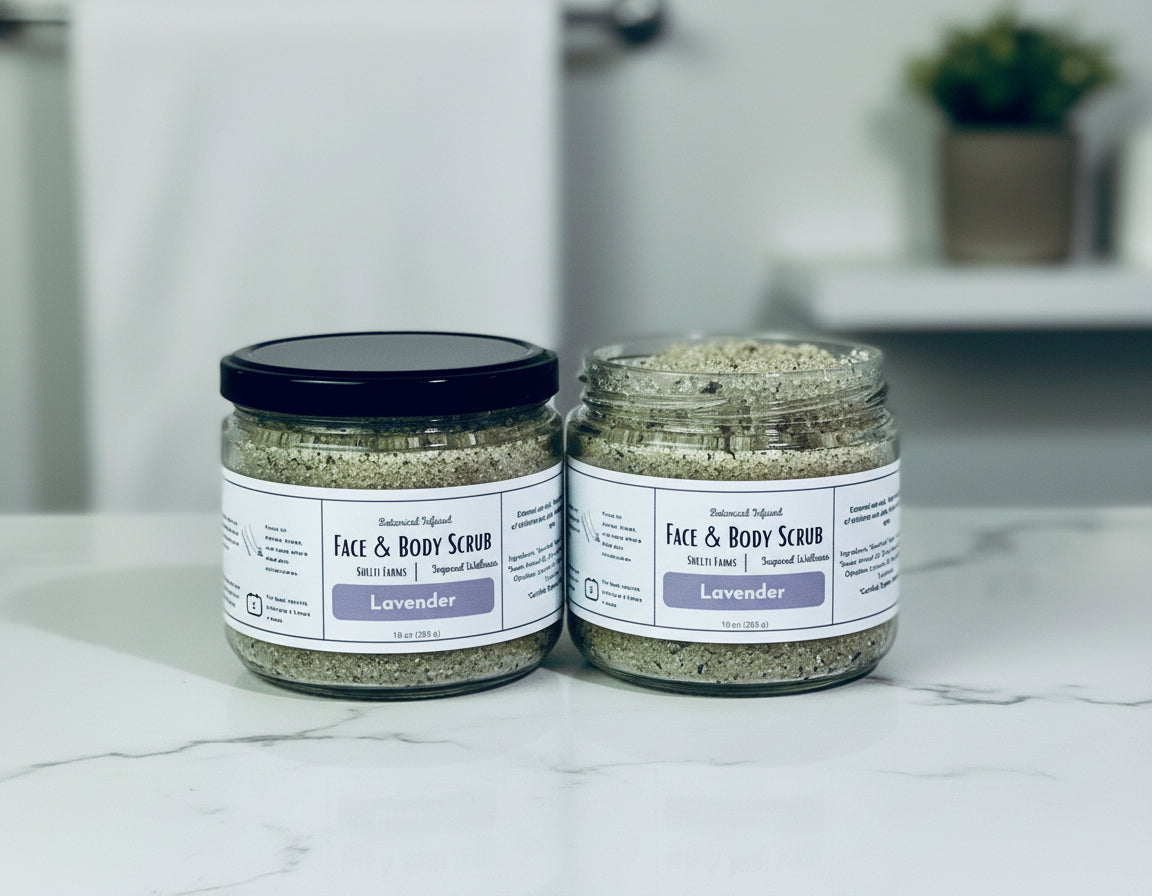 "lavender" face & body scrub