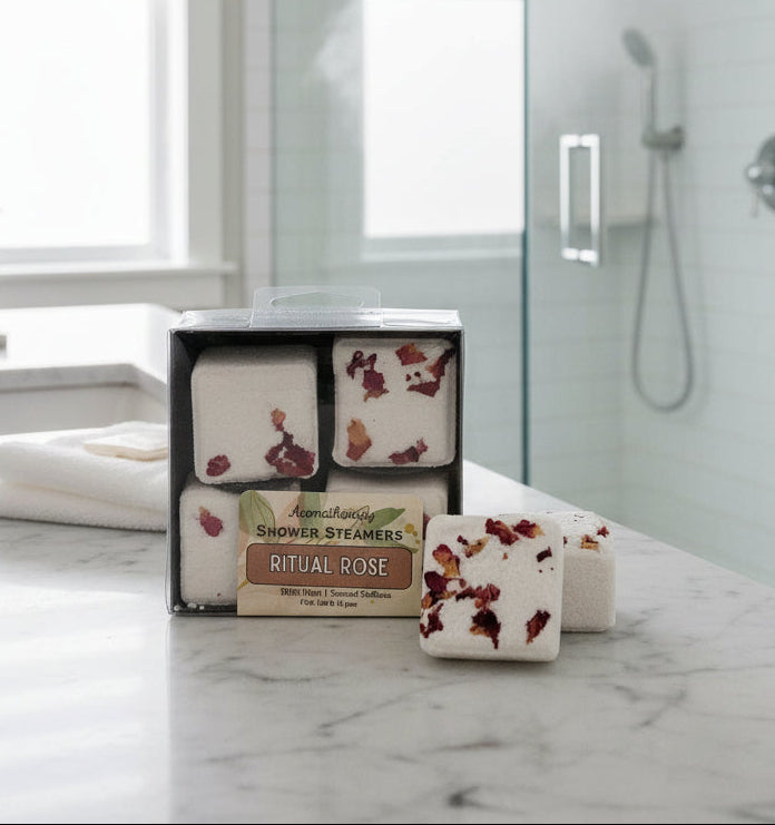 ritual rose aromatherapy shower steamer