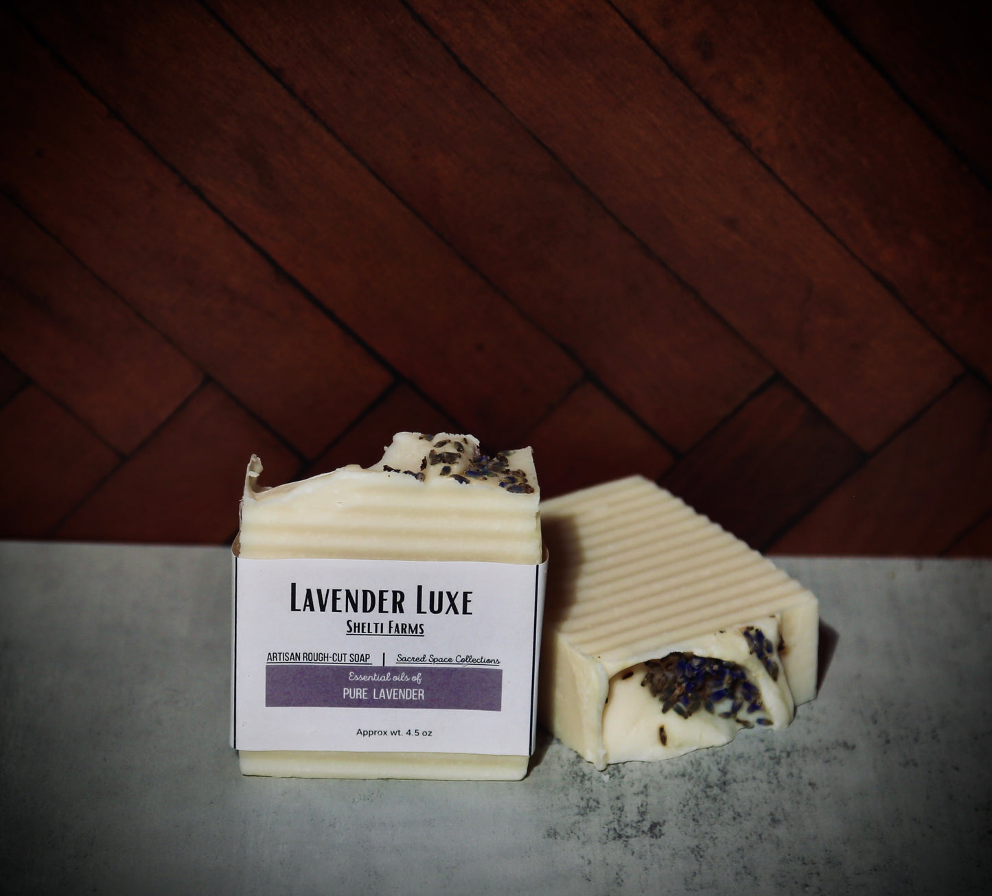 "lavender luxe" natural bar soap