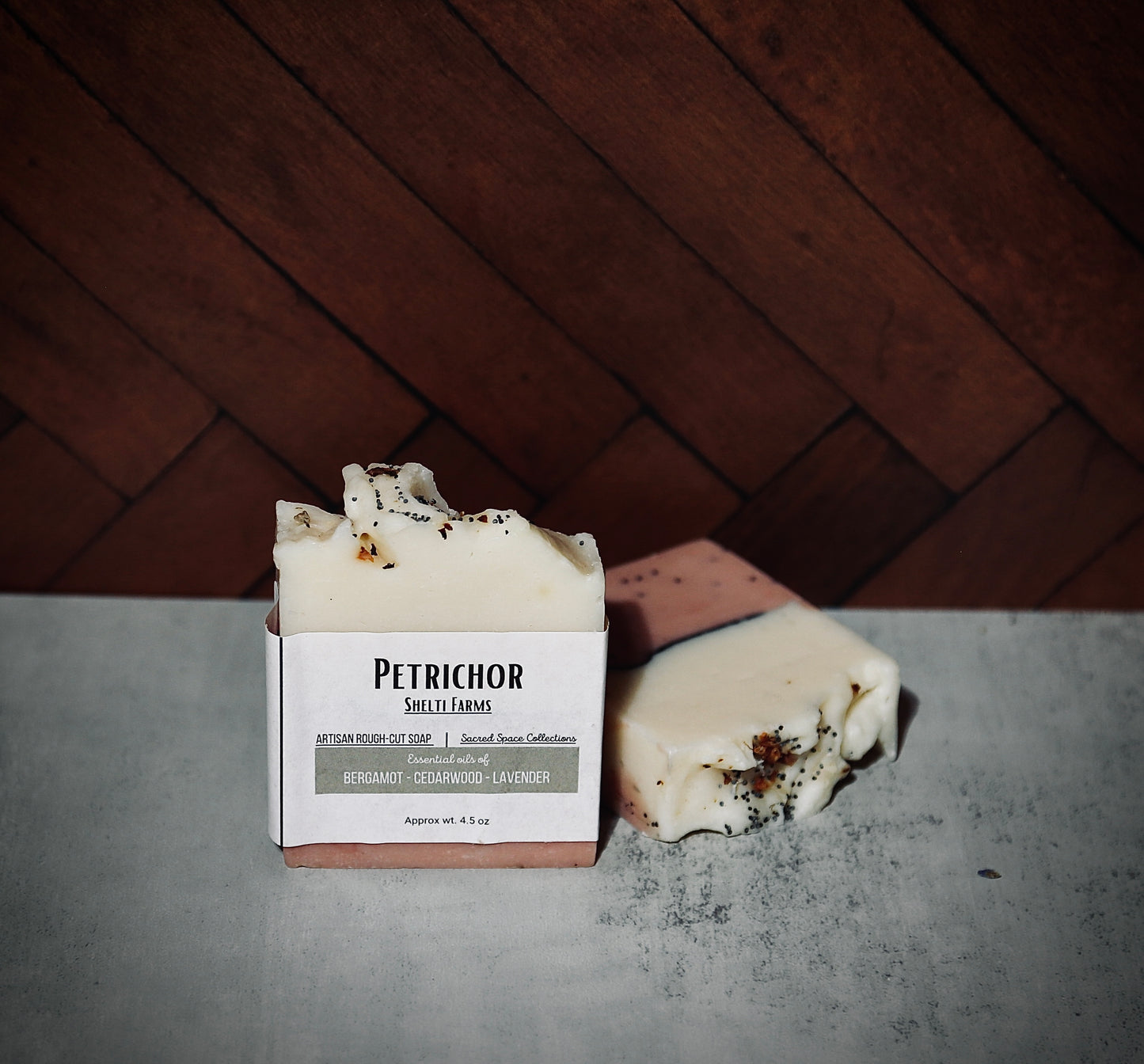 "petrichor" natural bar soap