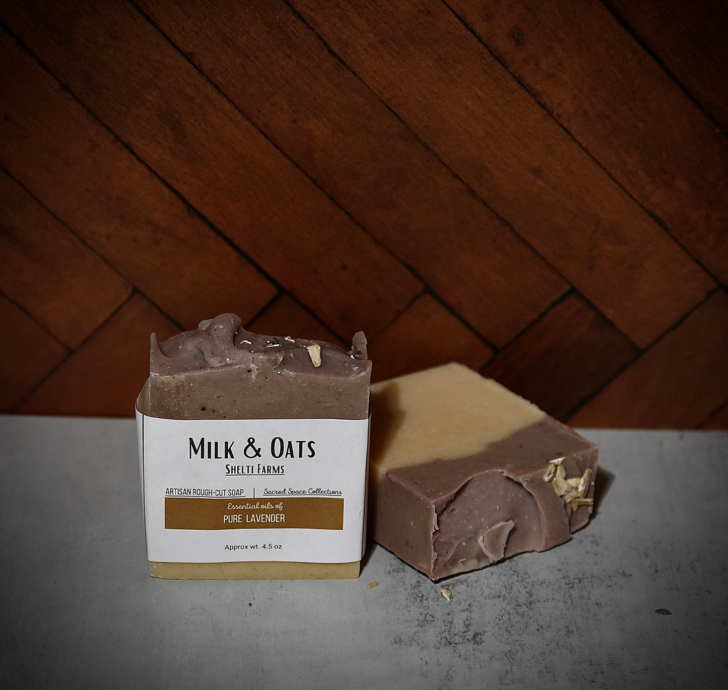 "milk + oats" natural bar soap