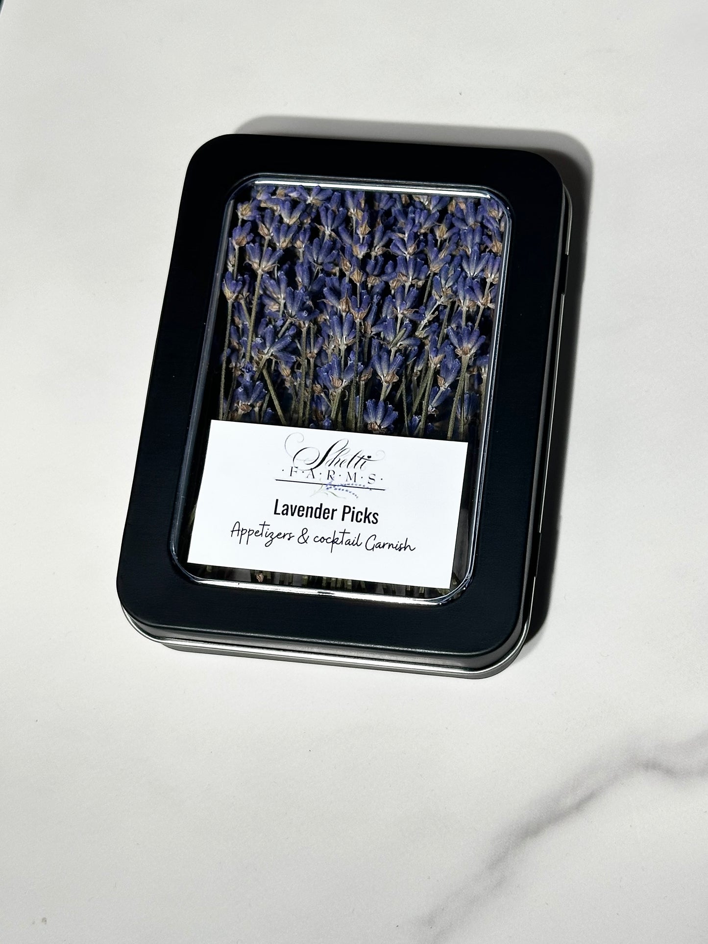 lavender garnishing picks