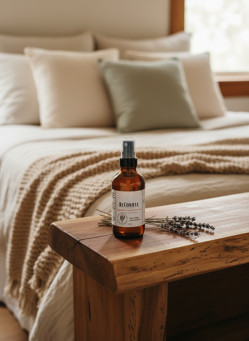 "recourse" aromatherapy spray