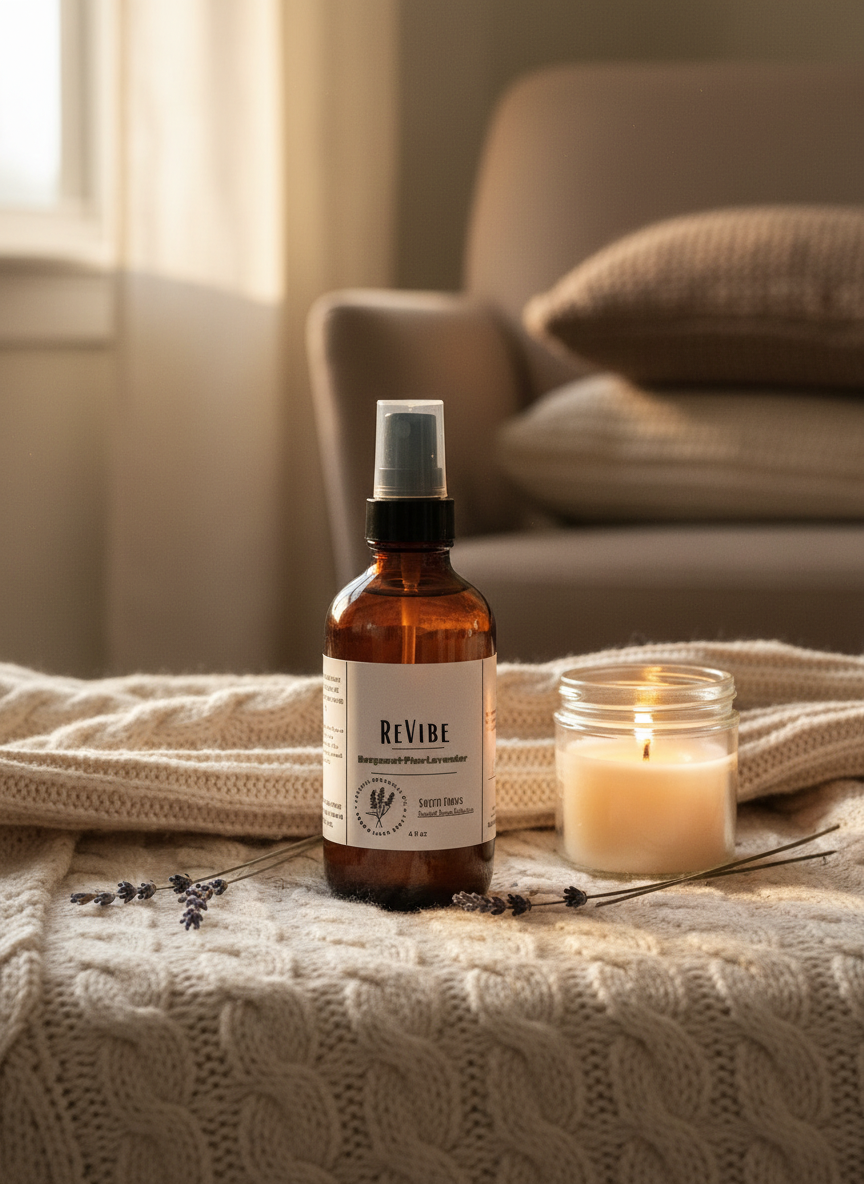 "revibe" aromatherapy spray