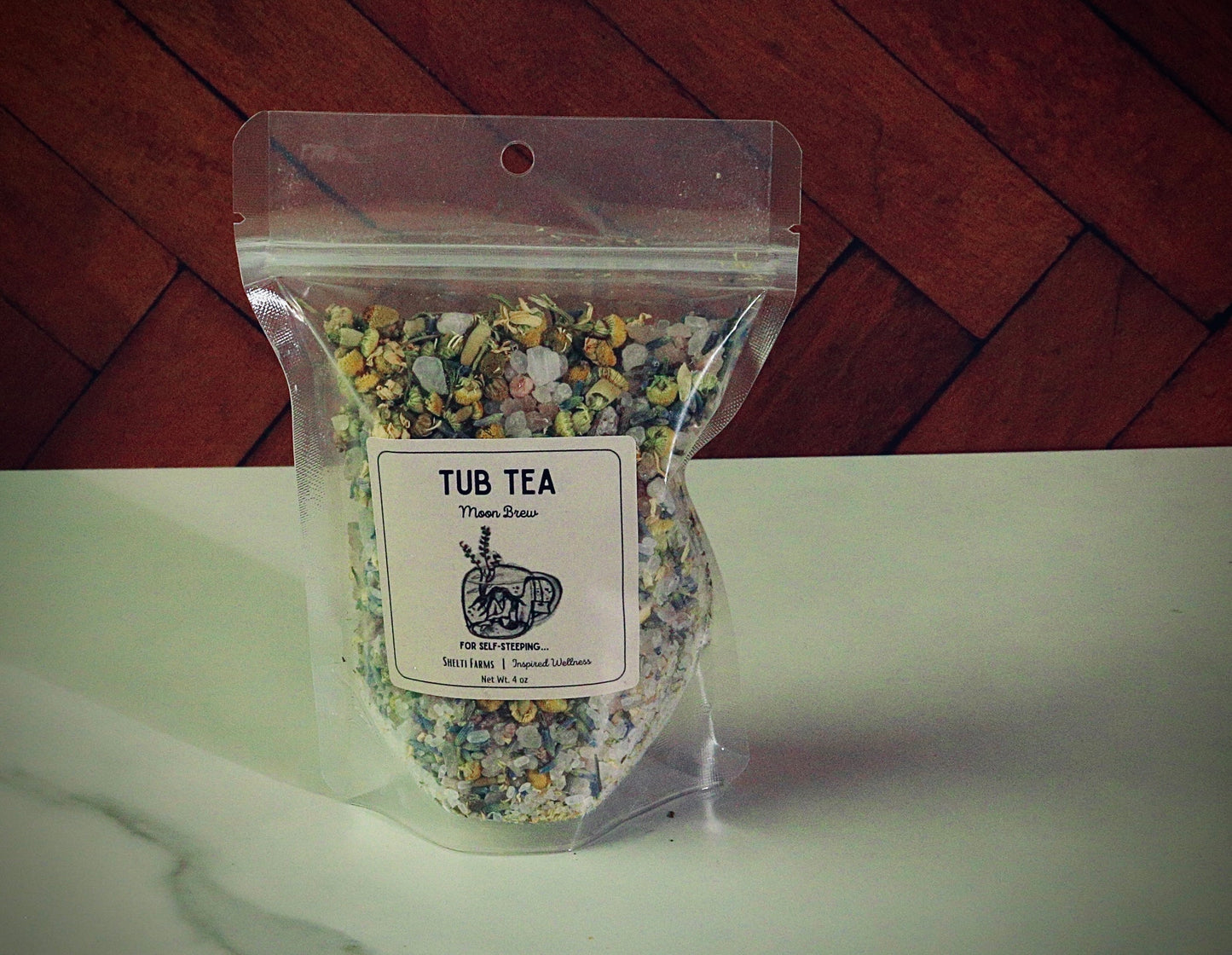 tub tea soaking salts