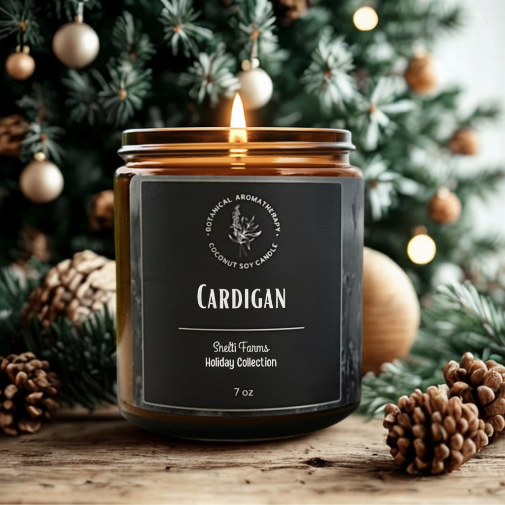 “cardigan” candle